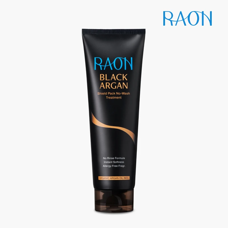 [Blackfriday Gift] Raon Black Argan Shieldpack Leave-in Treatment 180ml + hair oil 30ml (gift)