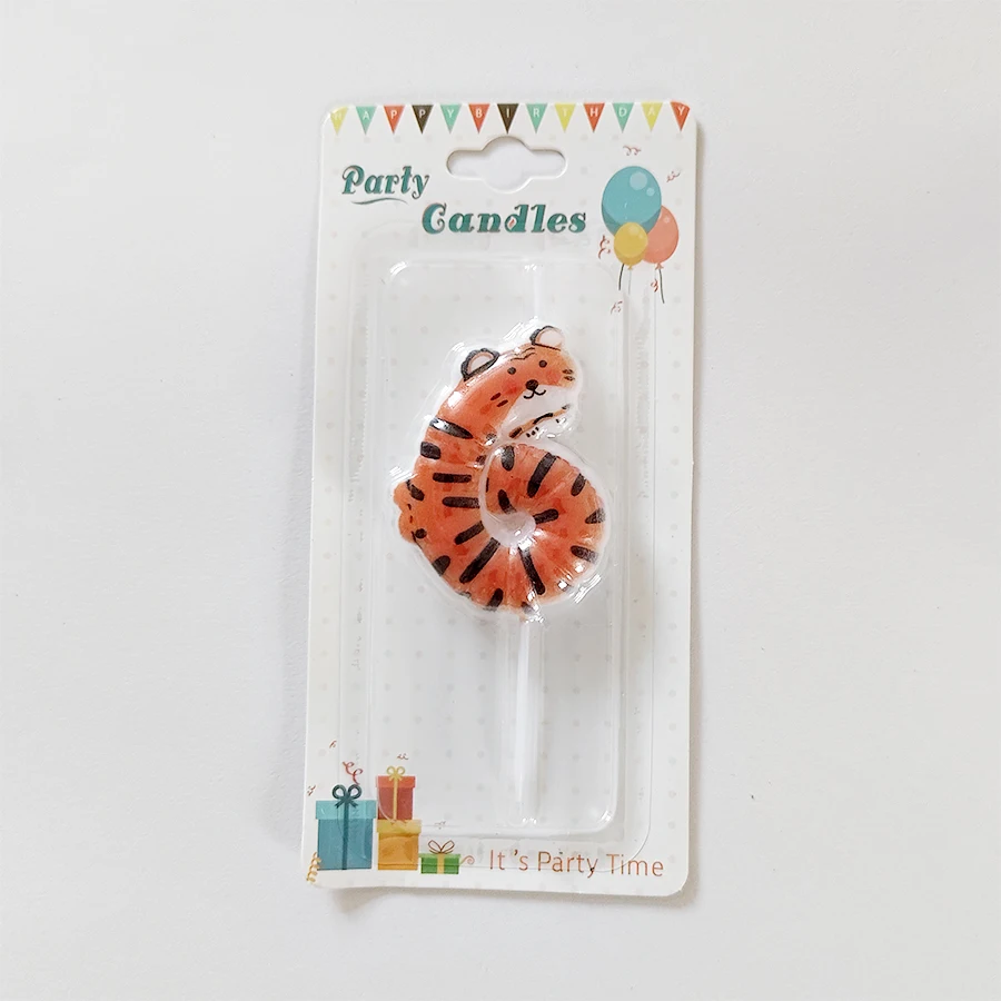Cartoon Tier Alles Gute zum Geburtstag Kuchen Kerze Kinder Niedliche Party Kerze Baby Alles Gute zum ersten Geburtstag Backdekoration – Detail 14