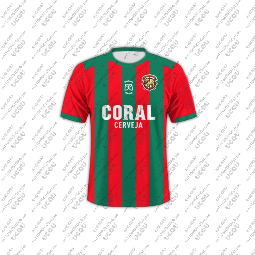 2026 Men Boys Kids Male Adult Home Portugal Soccer Game Sports Away Breathable Football Jersey Quick-drying Top Gift M-Maritimo
