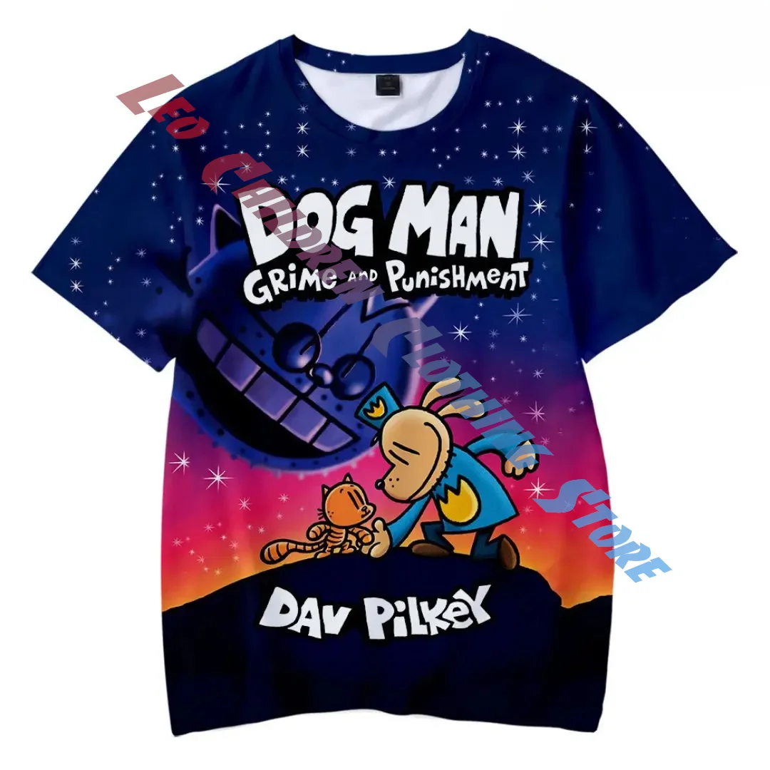 2024 Child Boys T-shirts Cartoon anime dog man Summer Mother Kids Short Sleeve Boy Clothes T Shirt Tops Tee Children's clothing