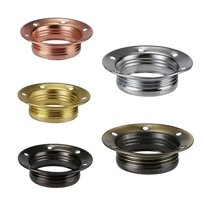 E27 E26 Vintage support de lampe anneau bricolage industriel pendentif ampoule Base avec anneau rétro vis douille raccord adaptateur douille