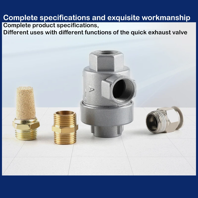 Elettrovalvola Air Release Valve XQ Quick Exhaust Valve Pneumatic Quick Exhaust Valve XQ171000/XQ170600/XQ171500 Cylinder Speed-Up Acce Pneumatica — dettaglio 4