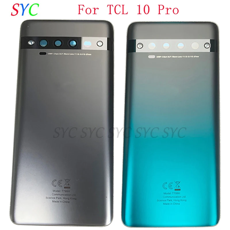 Rear Door Battery Cover Housing Case For TCL 10 Pro T799 Back Cover with Logo Repair Parts