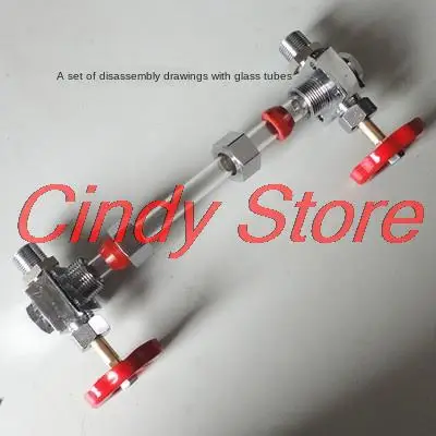 Cork water level gauge 3 branch glass tube elbow steam generator boiler water level elbow water steam tube tube steaming