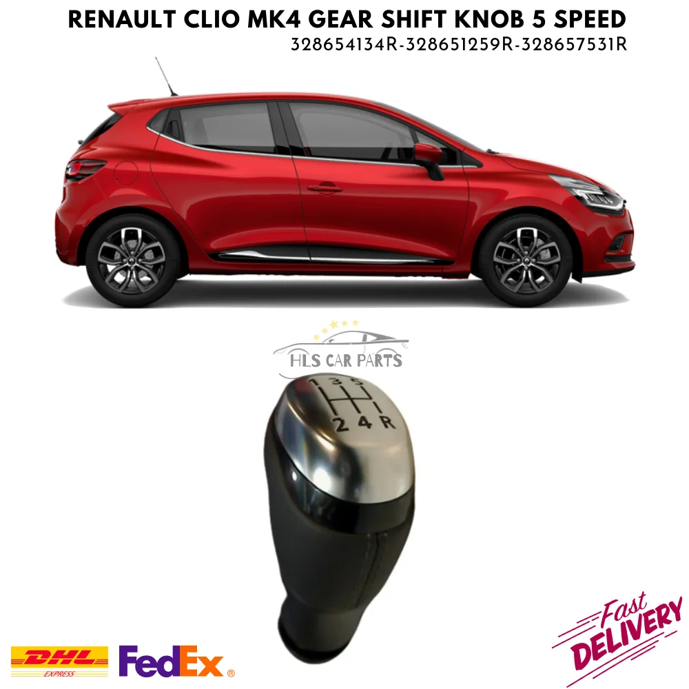 For Renault Clio MK4 Manual Gear Shift Knob 5 Speed 328654134R 328651259R 328657531R High Quality Free Shipping