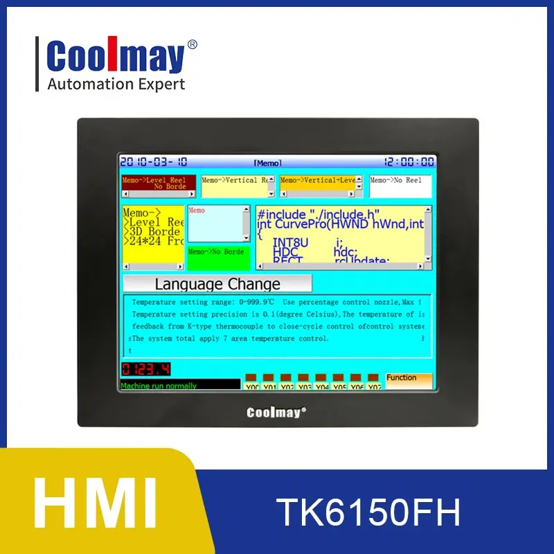 Coolmay hmi touch screen 15 inch hmi delta modbus rs232 rs485 HMI TOUCH PANEL