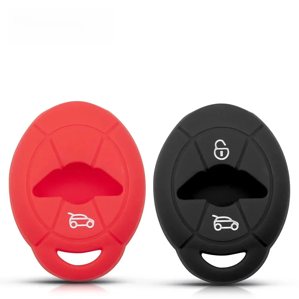 KEYYOU Silikon Schlüssel Haut Fall Shell Fob Abdeckung Set Für BMW Mini Cooper S R50 R53 Zwei 2 Taste Remote reparatur Schützen Auto Styling
