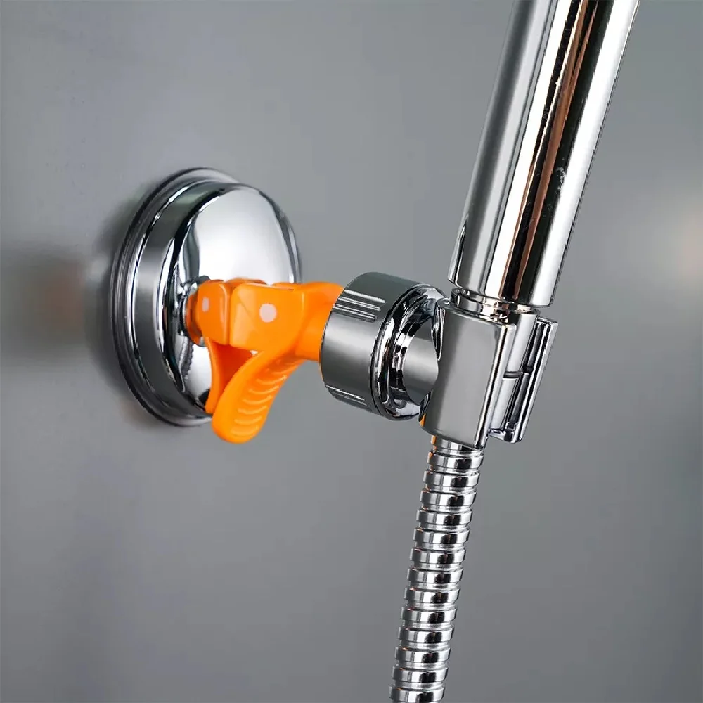 シャワーヘッドホルダー真空吸盤ハンドヘルドショールームブラケット調整可能360 ° 回転シャワーヘッドホルダー