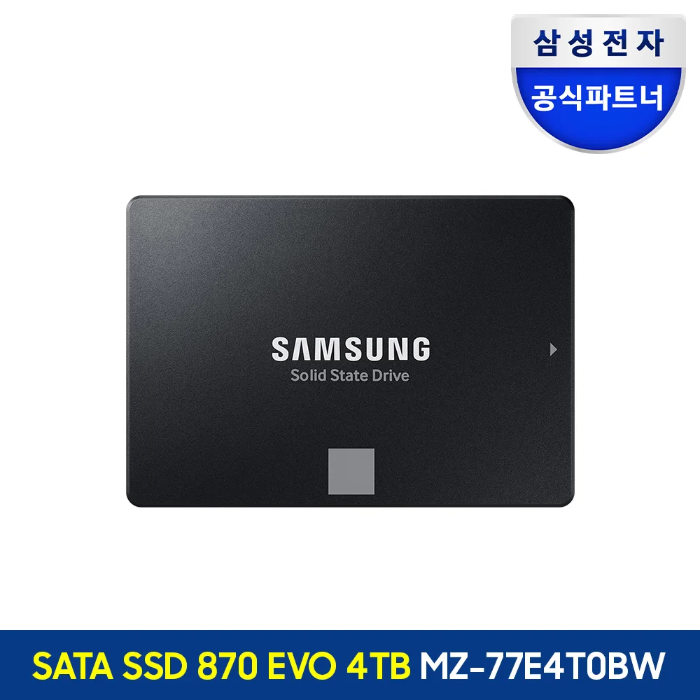 Samsung Electronics official certification Samsung 870 EVO SATA SSD 4TB genuine MZ-77E4T0BW