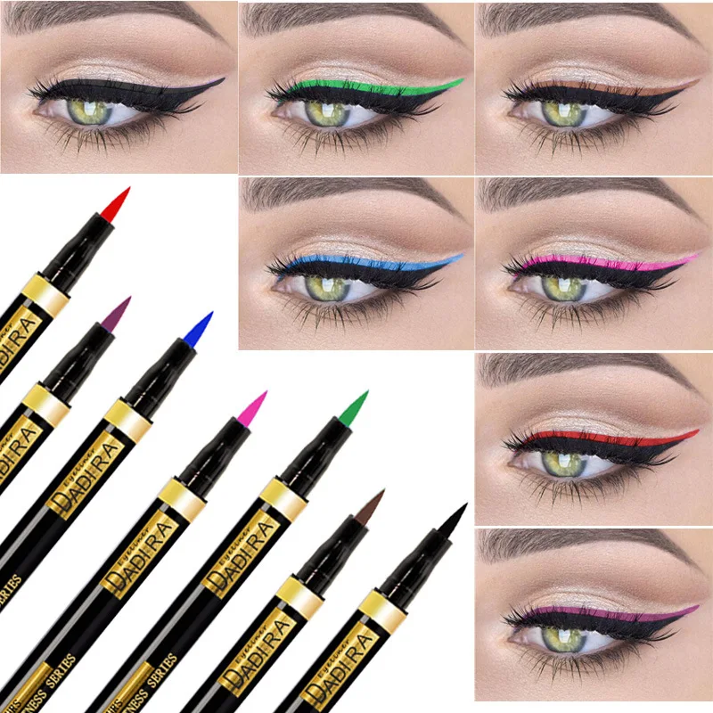 Liquid Eyeliners, Vibrant Mixed Color Silky Smooth, Long-Lasting, smudge-Proof, Waterproof, Colored Eyeliners for Beginners