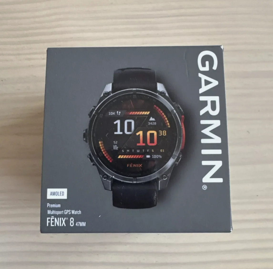 Hot Sale Garmin-Fenrix 8 Sapphire Smartwatch Athlete GPS Watch AMOLED 51mm