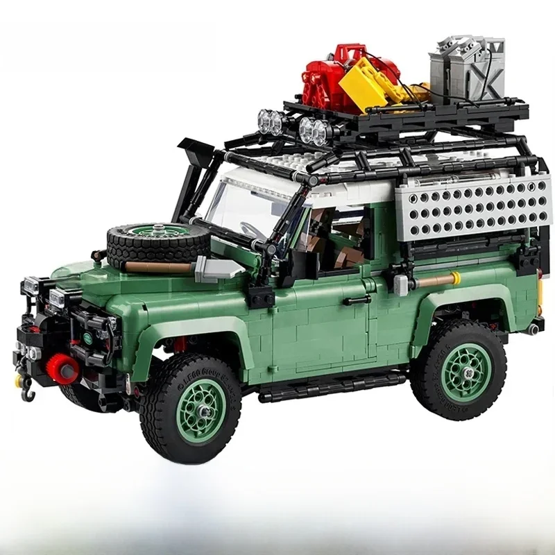 2336 Stuks Landt Supercar Rover Off-Road Verdediger 90 Auto Model 10317 Bouwstenen Stenen Speelgoed Voor Jongens Verjaardagscadeaus - afbeelding 2