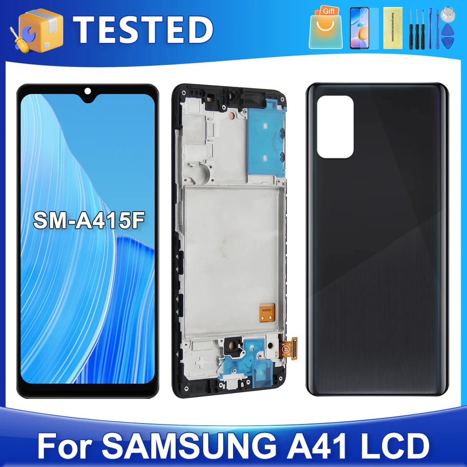 A41 4G For Samsung Tested A415 A415F SCV48 SC-41A LCD Display