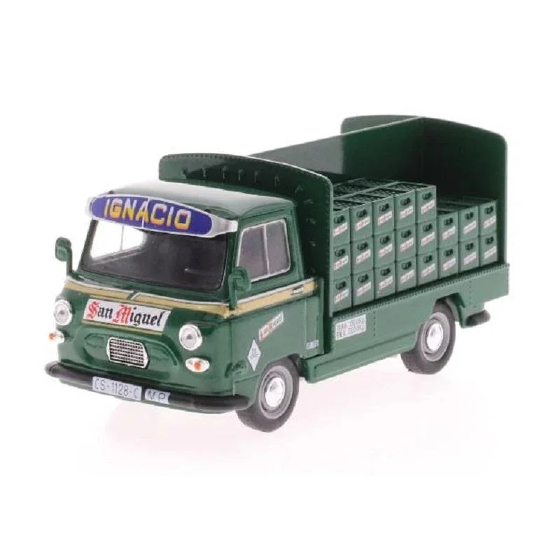 Salvat 1974 beer delivery truck, 1:43 scale, Diecast miniature, collection delivery vehicles and service without fascicle or token, Blister packaging and original identification Base