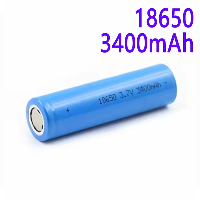 

18650 3.7V 3400mAh High Capacity Rechargeable Li-ion Battery Cylindrical Cell for Flashlights, RC Toys, Power Tools & DIY Device