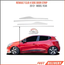 For Renault Clio 4 Sport Tourer Chrome Side Door Stat 2012 and Up. Stainless steel. A + quality modified design-Free shipping