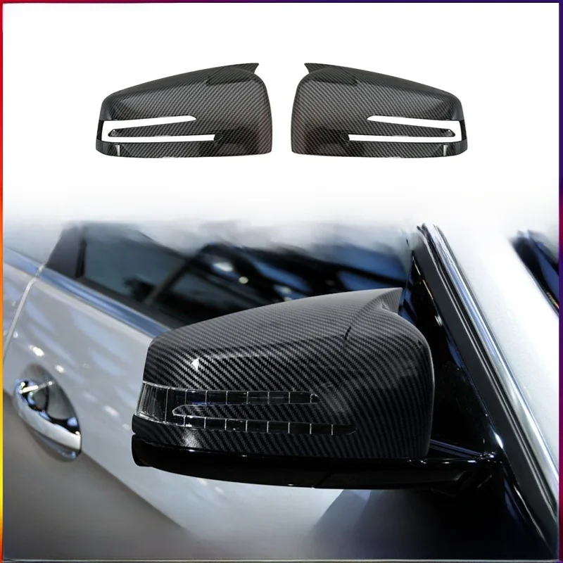 Couvercle de rétroviseur de voiture en Fiber de carbone, pour Mercedes Benz A B C E S CLA GLA GLK classe W176 W246 W204 W212 W221 C177 X204 X156