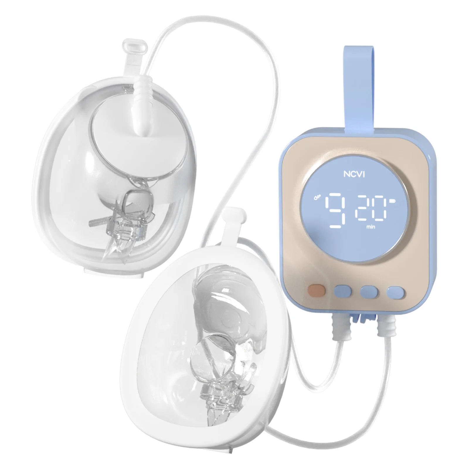 

NCVI 2026 Hands Free Wearable Breast Pump,Combined with Strong Motor and Wearable Cups, 4 Modes 9 Levels, 21/24/28mm, Low Noise