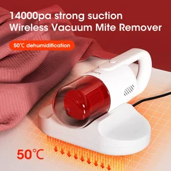 14500Pa Wired Mite Remover Hot Air Dehumidification Handheld Vacuum Cleaner for Cleaning Bed Mattress Pillows Clothes Sofa