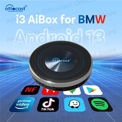 OTTOCAST Android 13 AI Box for BMW Wireless CarPlay for Netflix for BMW ID6 ID7 ID8 Car Accessories 2025 Birthday Gift for Men