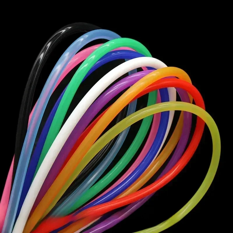 Tuyau en caoutchouc Flexible en Silicone de 1m, tuyau de boisson gazeuse de qualité alimentaire, connecteur d'eau ID1mm 2mm 3mm 4mm 5mm 6mm 7mm 8mm 9mm 10mm 12mm