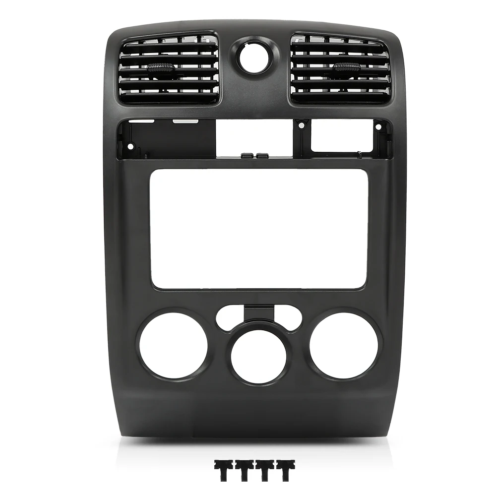 

Radio Dash Bezel Trim Panel 4Wd Fit for 2004-2012 Chevy Colorado/Gmc Canyon Black Abs Plastic Dash Bezel