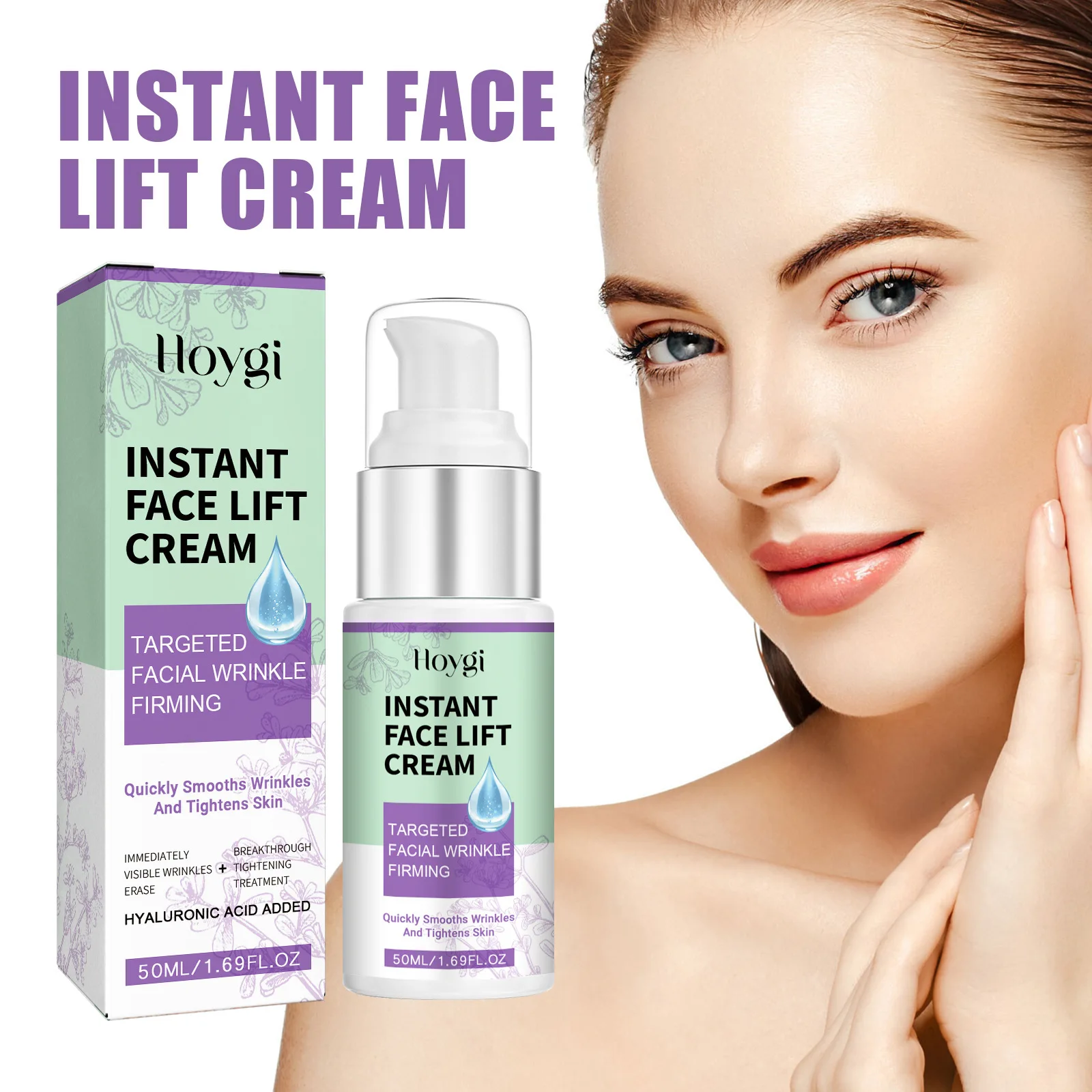 Hoygi 50ml Instant Wrinkle Firming Face Cream Lightening Melanin Pigmentation Lifting Nourish Brightening Anti Aging Face Cream