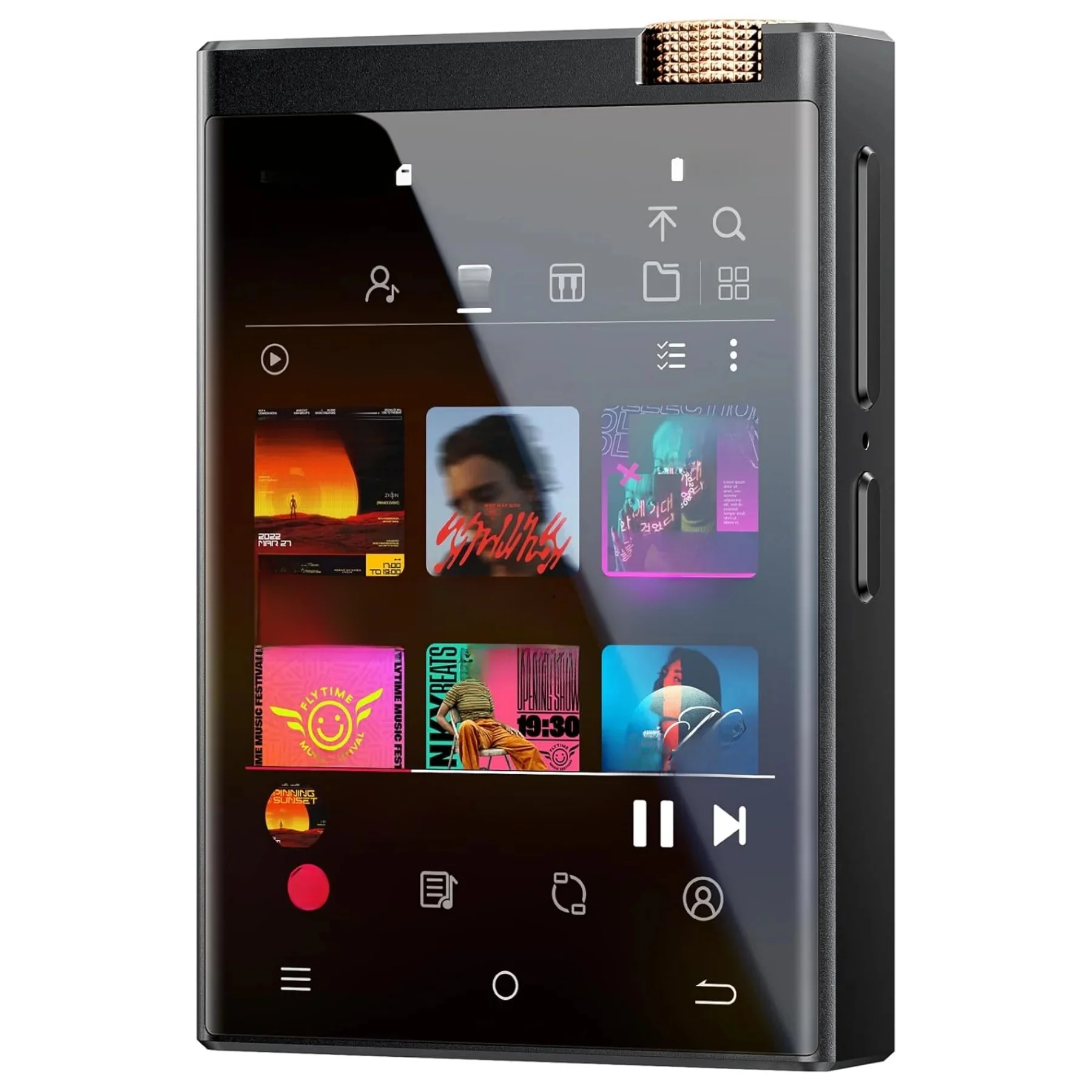 Odtwarzacz MP3 Hi-Fi z Bluetooth i WiFi, Oilsky Lossless DSD, cyfrowy dźwięk wysokiej rozdzielczości, 16GB/80GB pamięci, możliwość rozbudowy do 1TB — 2