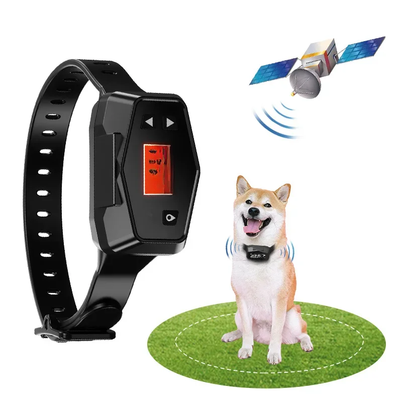 Draadloze Gps Pet Hek Hond Tracker Kraag Huisdier Insluitsysteem Waterdichte Elektrische Hond Training Halsband Anti Run Away Veiligheid - afbeelding 2