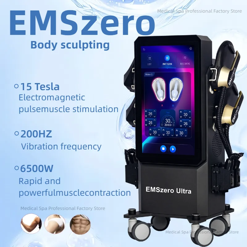 EMSzero Ultra EMS Neo Electromagnetic Muscle Stimulator Hiemt Pro Body Sculpt Professional EMSzero rf Body Contouring 5 handles