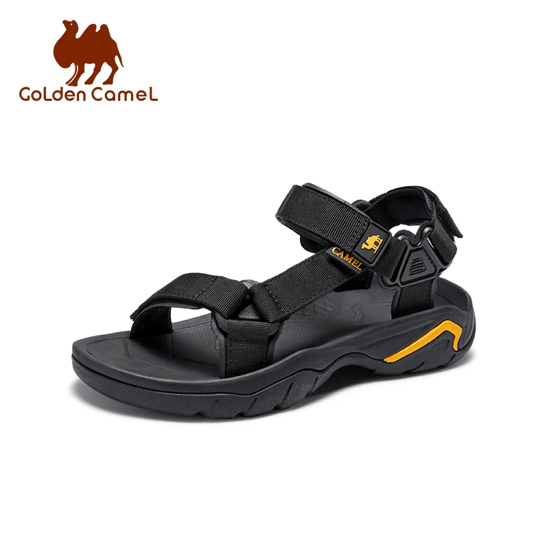 GOLDEN CAMEL Men's Summer Sandals ​Outdoor Casual Slippers Walking Anti-slippery Beach Shoes for Men 2023 New Hiking Fishing