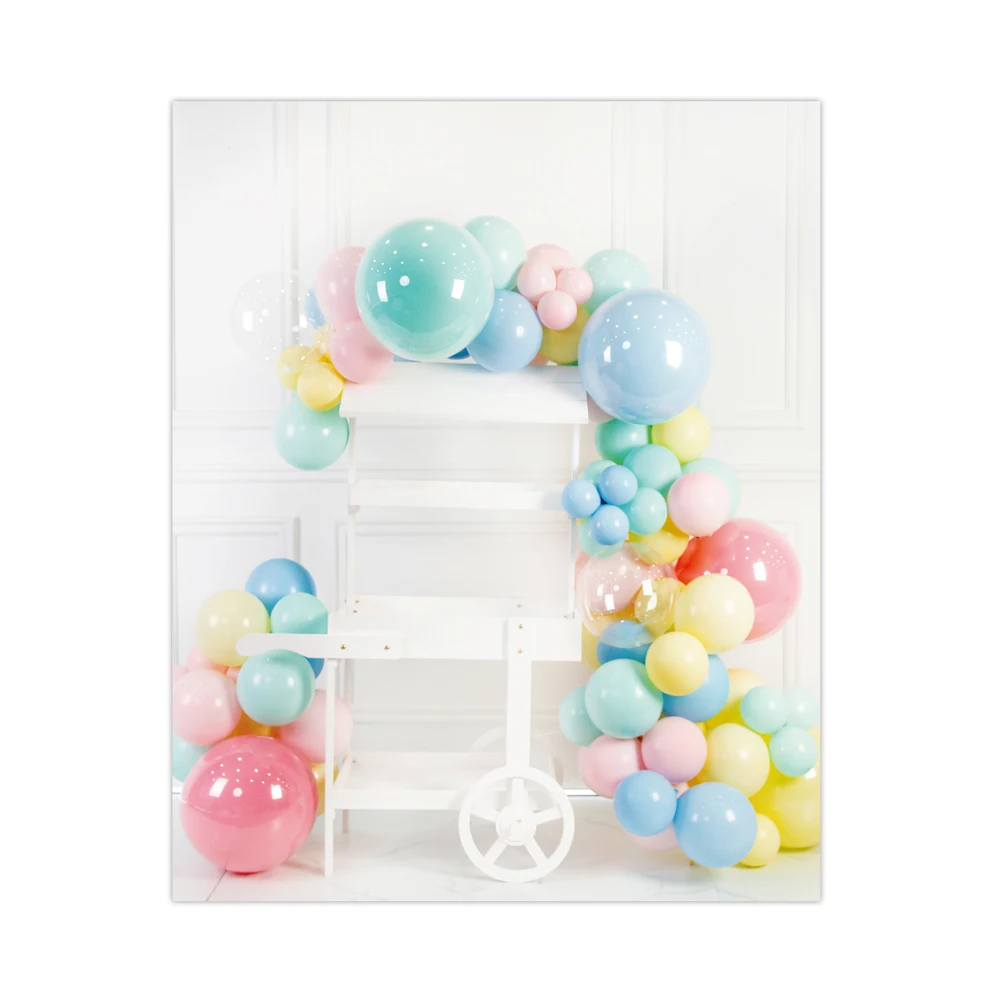 

Us Stock 93 Pcs Party Decoration Macaroon Color Balloon Chain Set For New Year Valentine's Day Thanksgiving