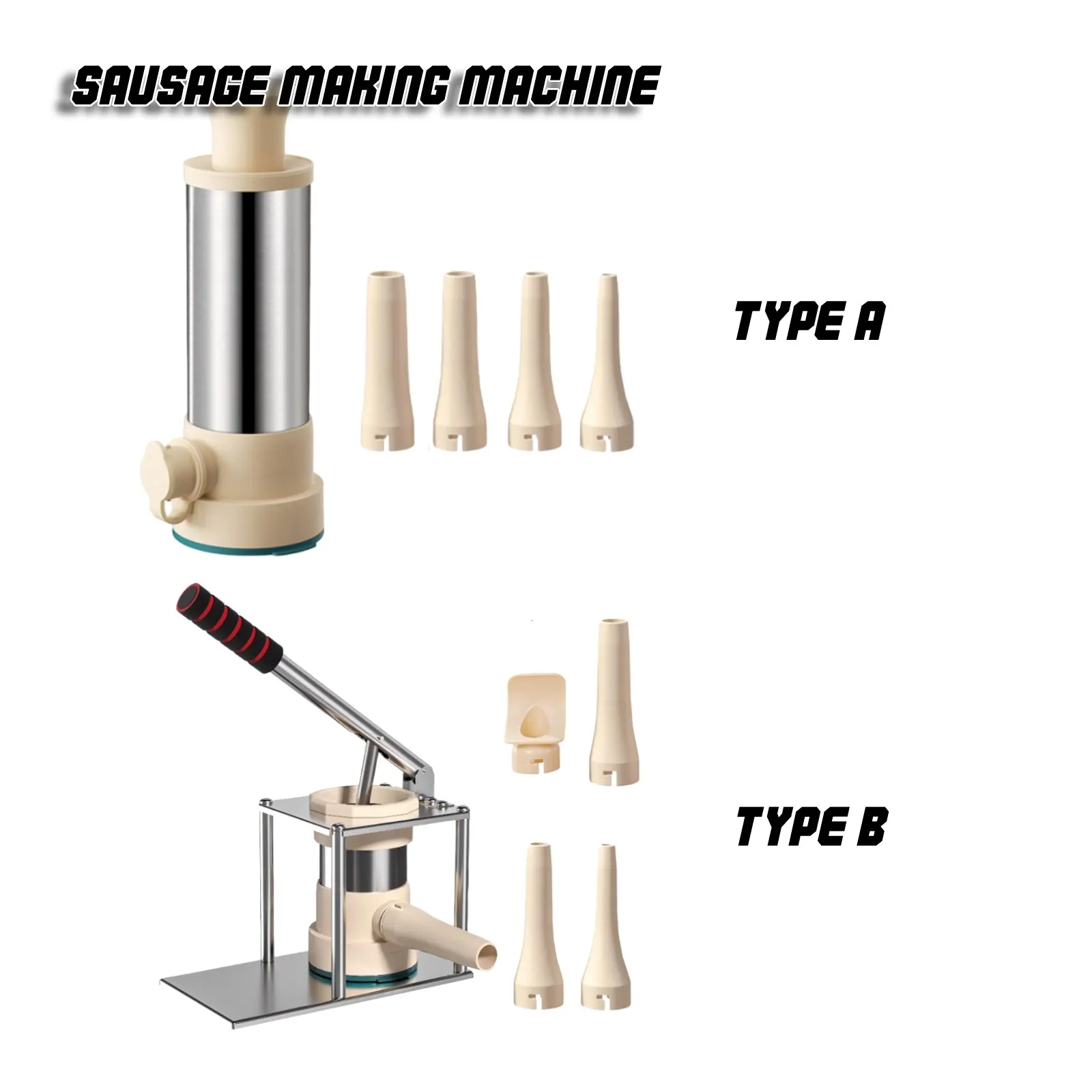 

Sausage Stuffer Machine Meatball Making Sausage Meatball Making Tool for BBQ,Household Meat Mincer Sausage Filler Machine