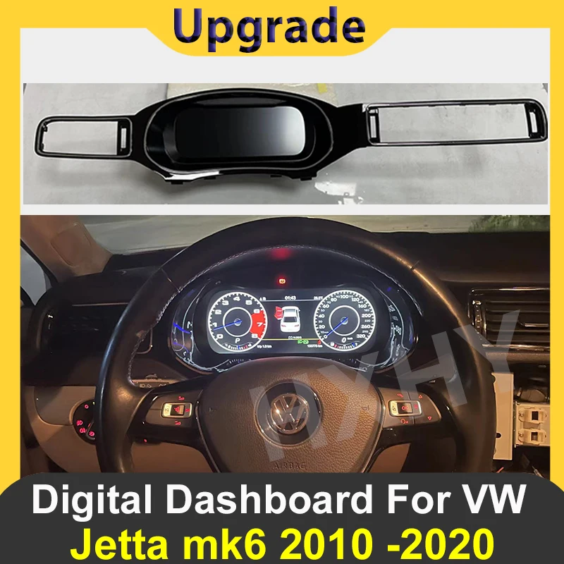 Car Digital Cluster Instrument CockPit for Volkswagen VW Jetta mk6 Scirocco Tiguan Golf 6 GTI LCD Speedmeters Dashboard player