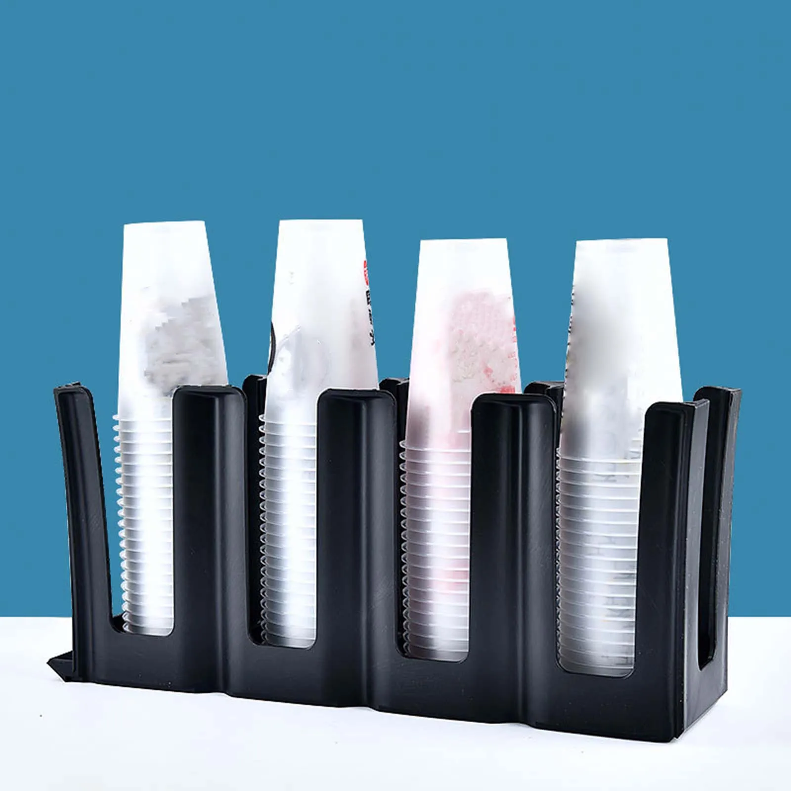 Foldable Coffee Cup Holder Throwaway Mug Holder Storage Glass Cup With Bottom Bracket Desk Kitchen Vanity Throwaway Paper