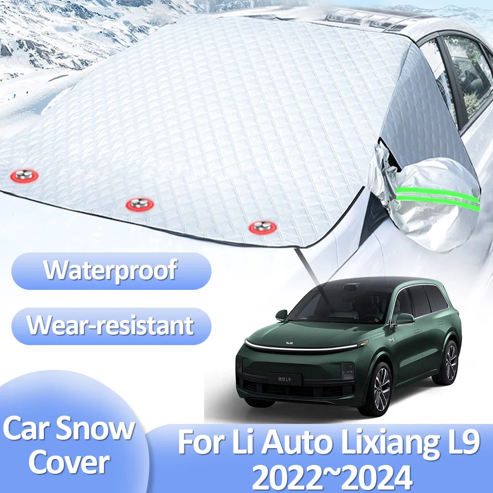 Car Snow Covers for Li Auto Lixiang L9 2022 2023 2024 Windshields Visor Ice Protecti Winter Anti-Frost Auto Exterior Accessories