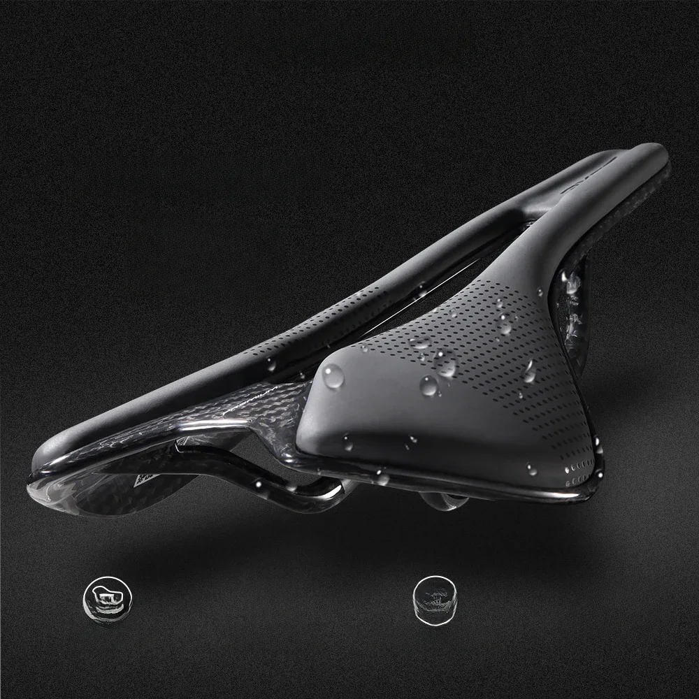 AliExpress RYET Bike Saddle Full Carbon Racing Ultralight Oval Carbon Rails Seating Saddles Superflow Road Bicycle Seating Cushion Parts