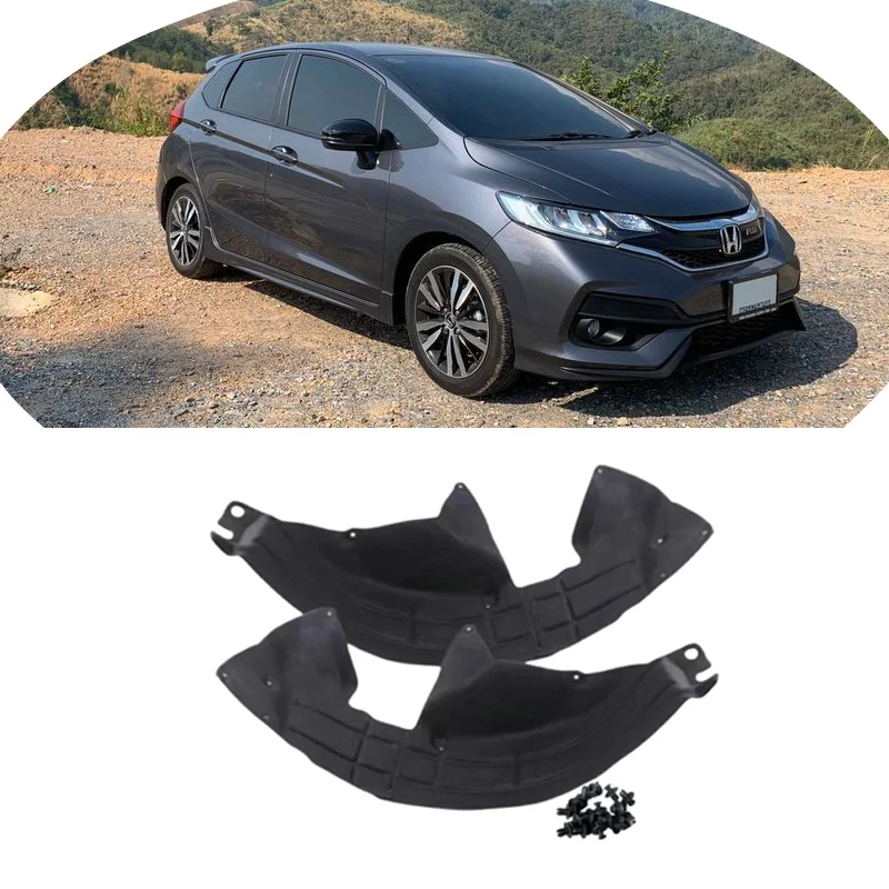 Car Mudguard Rear Tire Fender Anti-Dirt Protection Cover Mat Modification Accessories for Honda Fit Jazz GR MK4 2022 2021~2023