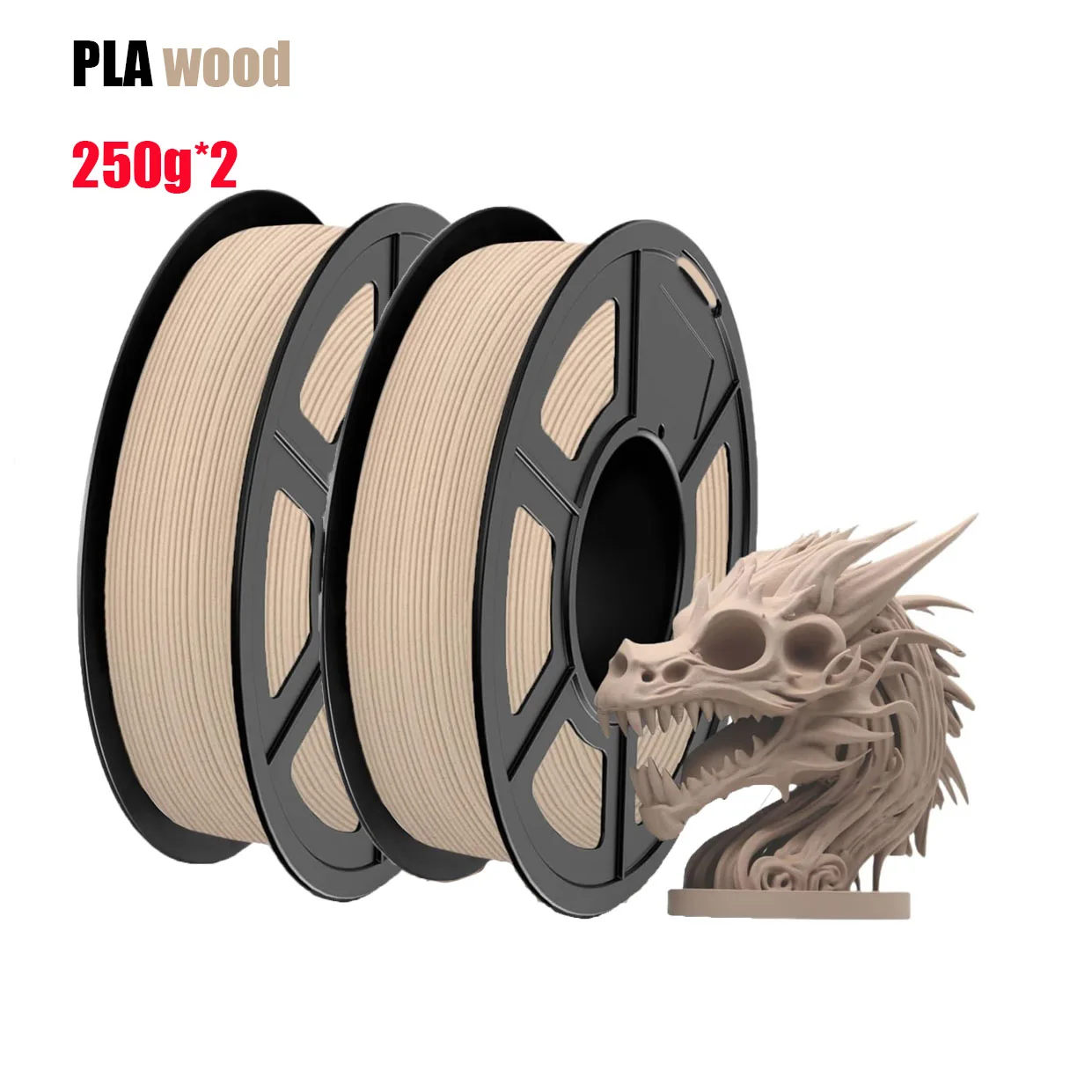 

Филамент для 3D-принтера Wood PLA 1.75 мм, высокоточный, высокопрочный, 500 г