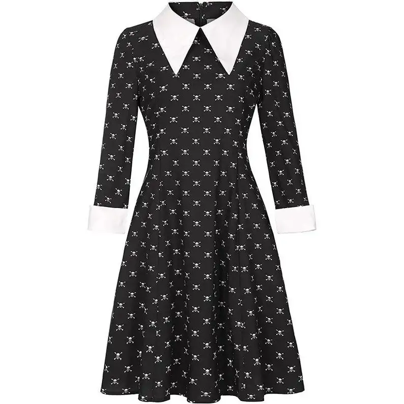 Wednesday Addams Girls Black tulle dress Wednesday Addams NevermoreWednesday Addams Jenna Ortega Nevermore Academy Uniform image 5