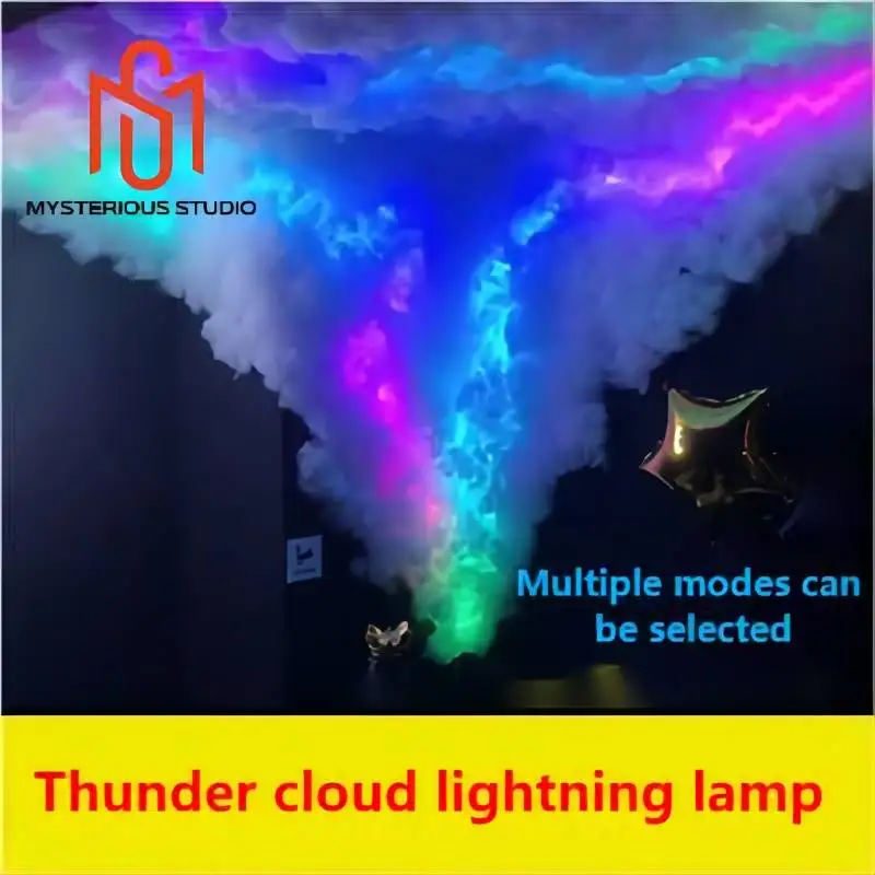 

Secret room escape game mechanism props Electronic puzzle superb 1987 GY iridescent cloud Thunder lightning Atmosphere lamp bar