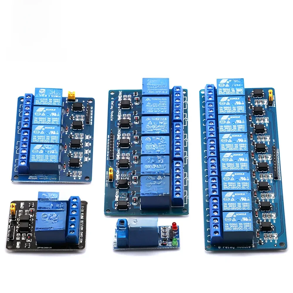 5V 12V 1 2 4 6 8 moduł przekaźnikowy z transopplerem. Wyjście przekaźnikowe 1 2 4 6 8 way moduł przekaźnikowy dla arduino w magazynie — zdjęcie 2