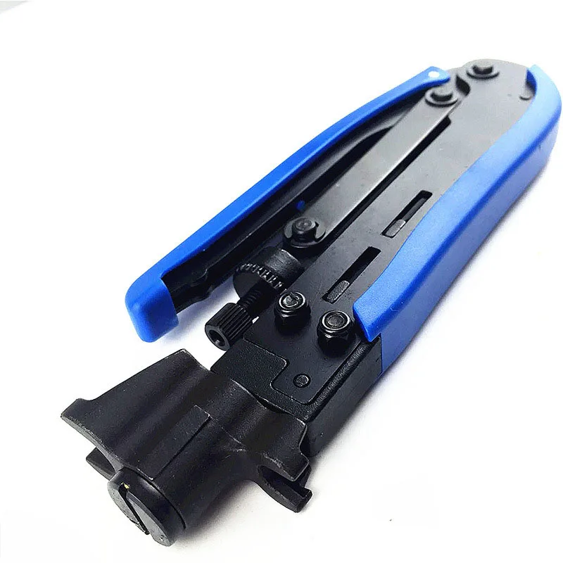 

RG6 Compression Wire Crimper Plier Crimping Tool RG59/RG6 Coaxial Cable Squeeze Tie Terminal Crimson Tie Network Pressuro