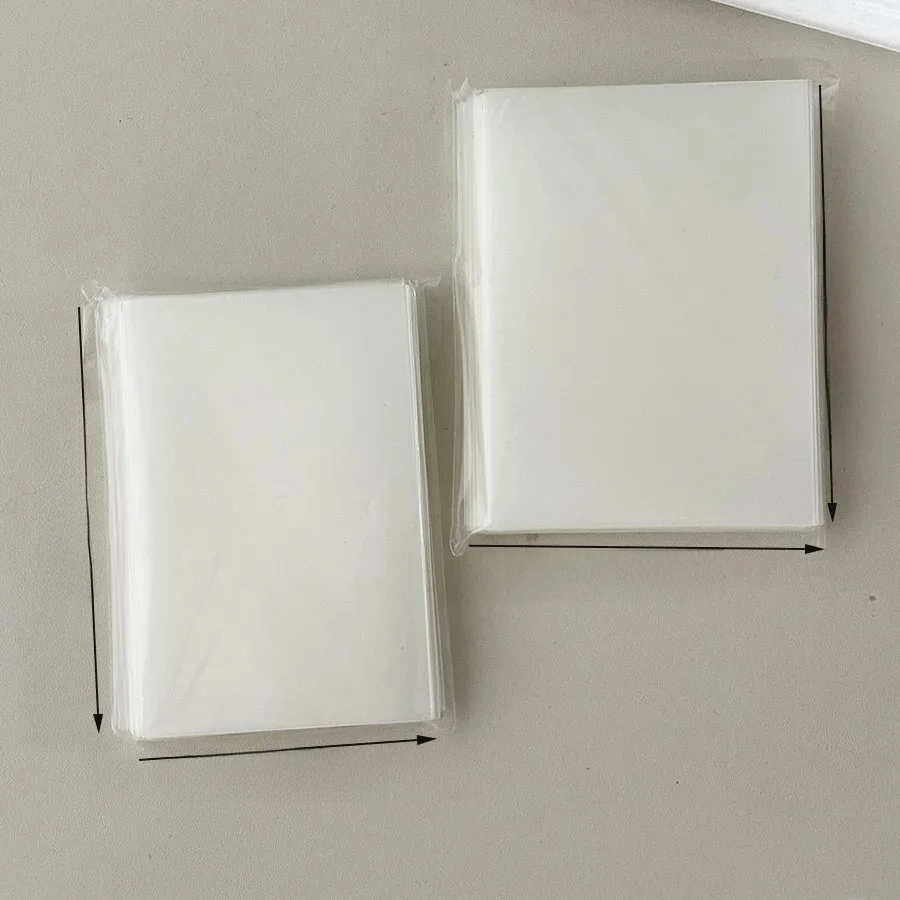 SKYSONIC New Arrival 58x89mm 50 sztuk matowych matowych koszul kart, 65x90mm przezroczyste folie POP, uchwyt na organizery pocztówek — zdjęcie produktu 7