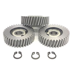 36T 38.8x11mm Electric Bike Steel Gear Oblique Teeth Gears With 7.94mm Bearings for Folding E-bike Hub Motor Helical Gear