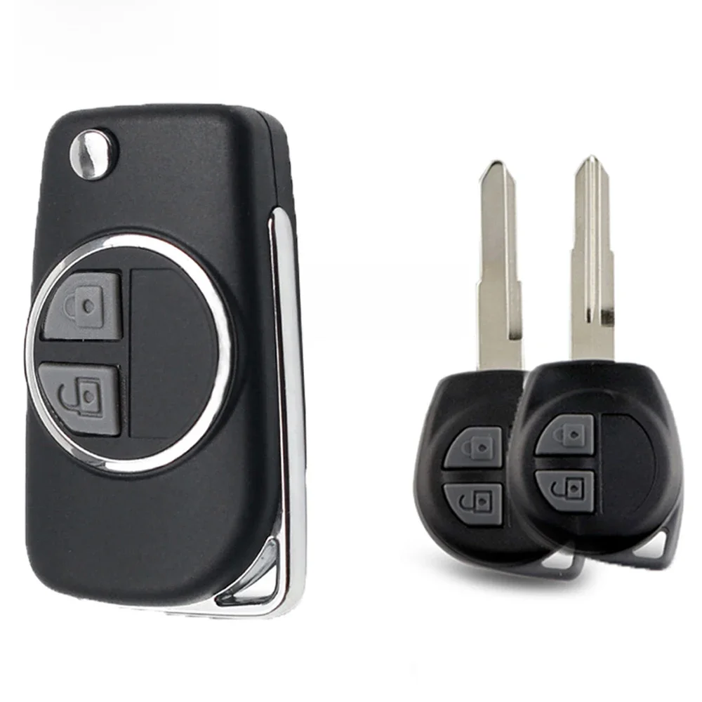 Coque de clé de voiture à distance modifiée, étui à rabat, lame non coupée, Suzuki Swift Grand Vitara, Alto SX4, Veana Jimny, Splash, HU133R, SZ11R