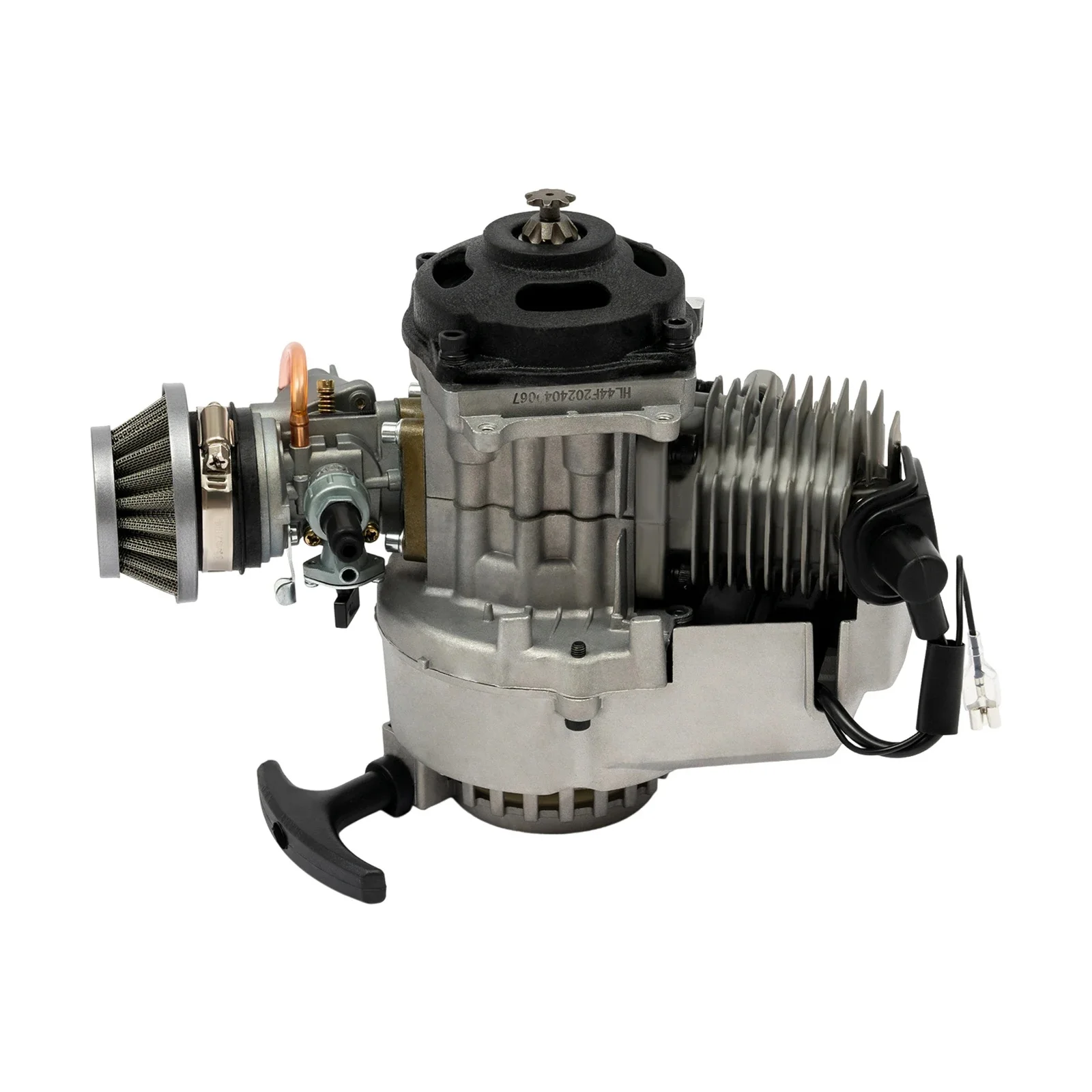 49CC Mini-motorfietsmotor 2-takt enkele cilindermotor 12500 tpm Snelheid zonder belasting - afbeelding 2