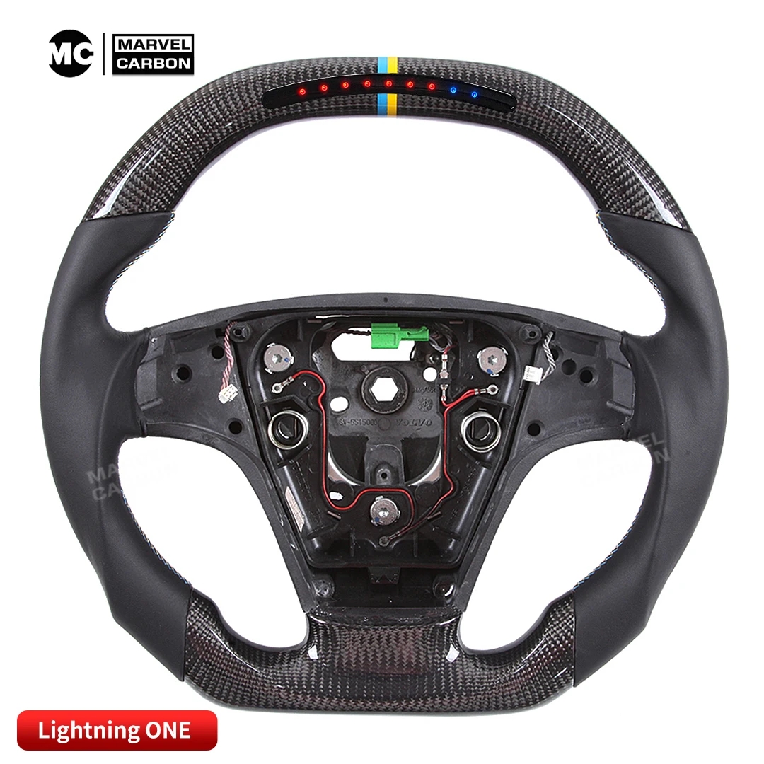 100% REAL CARBON FIBER STEERING WHEEL COMPATIBLE WITH Volvo