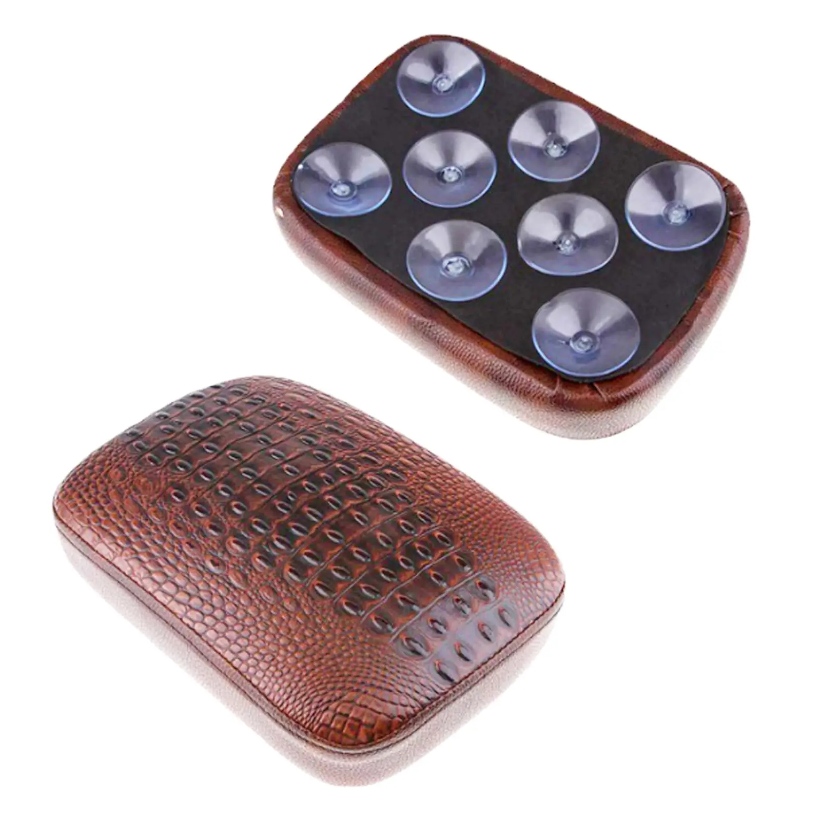 Motorcycle Rear Passenger Pillion Pad Rectangular Pillion Passenger Pad Seat 8Suction Cups For Harley 883 1200 Choppers Dyna