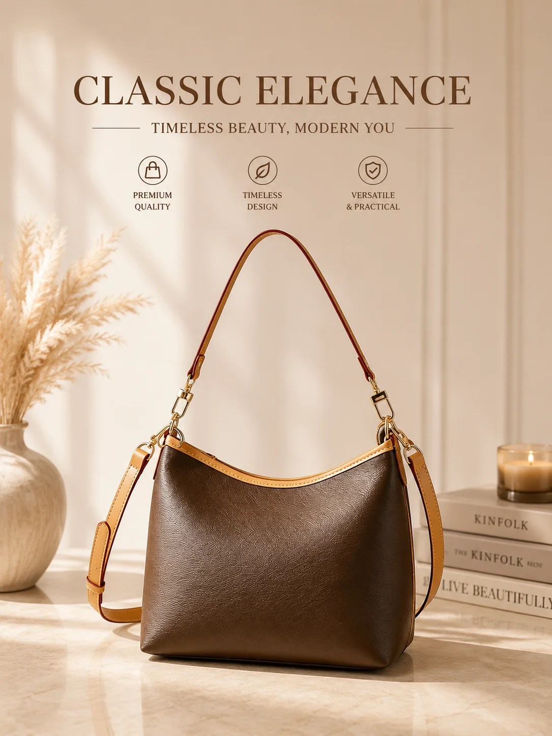 

2026 Fashion New Luxury Style Women's Bag 25X20X10CM Presbyopia Portable Handbag Accessories with No Box